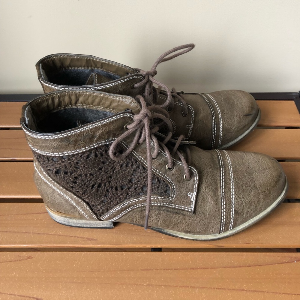 XOXO Brown Booties